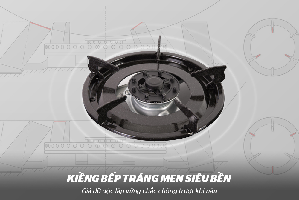 Bếp ga dương kính sunhouse SHB203MT