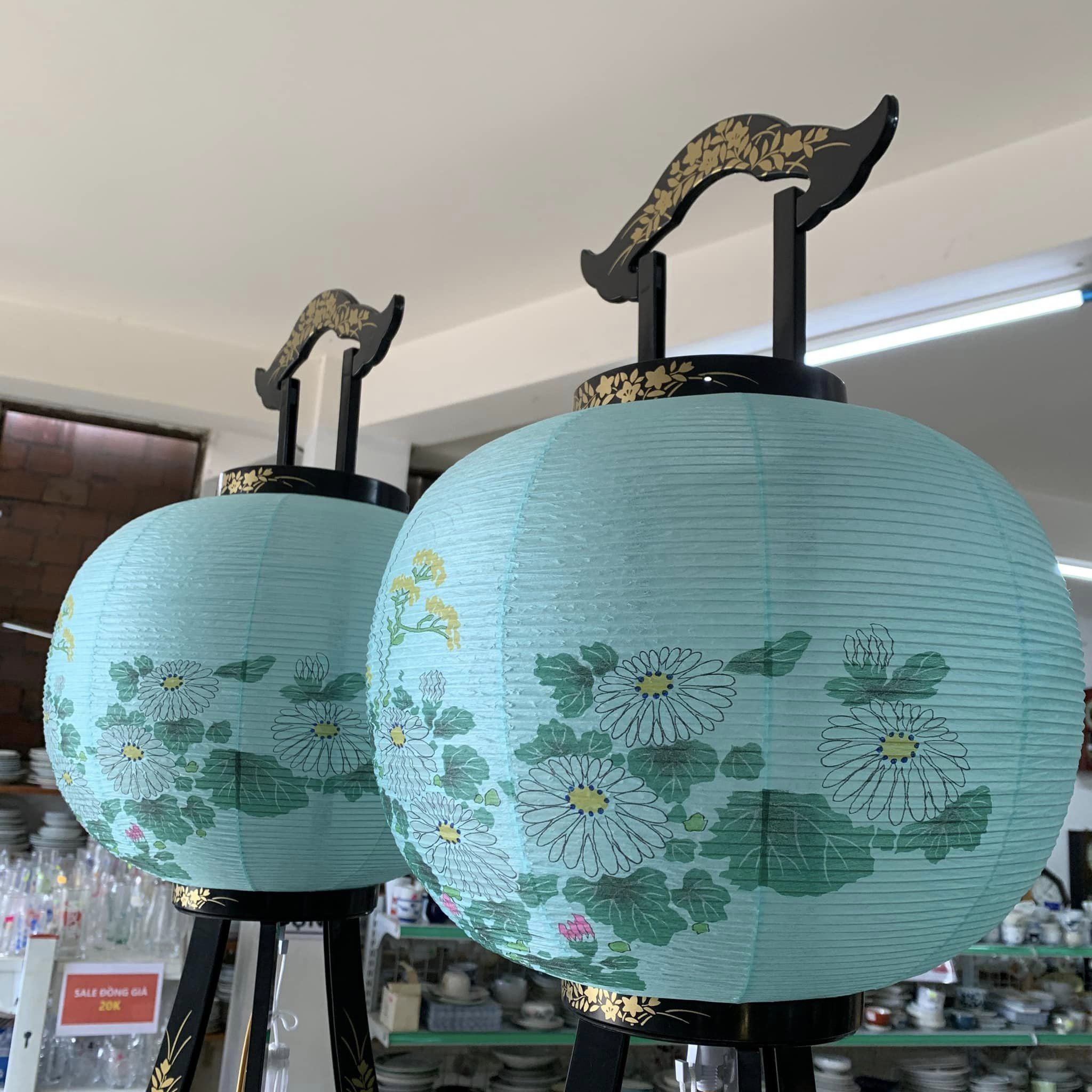 Đèn Lồng Xanh lam