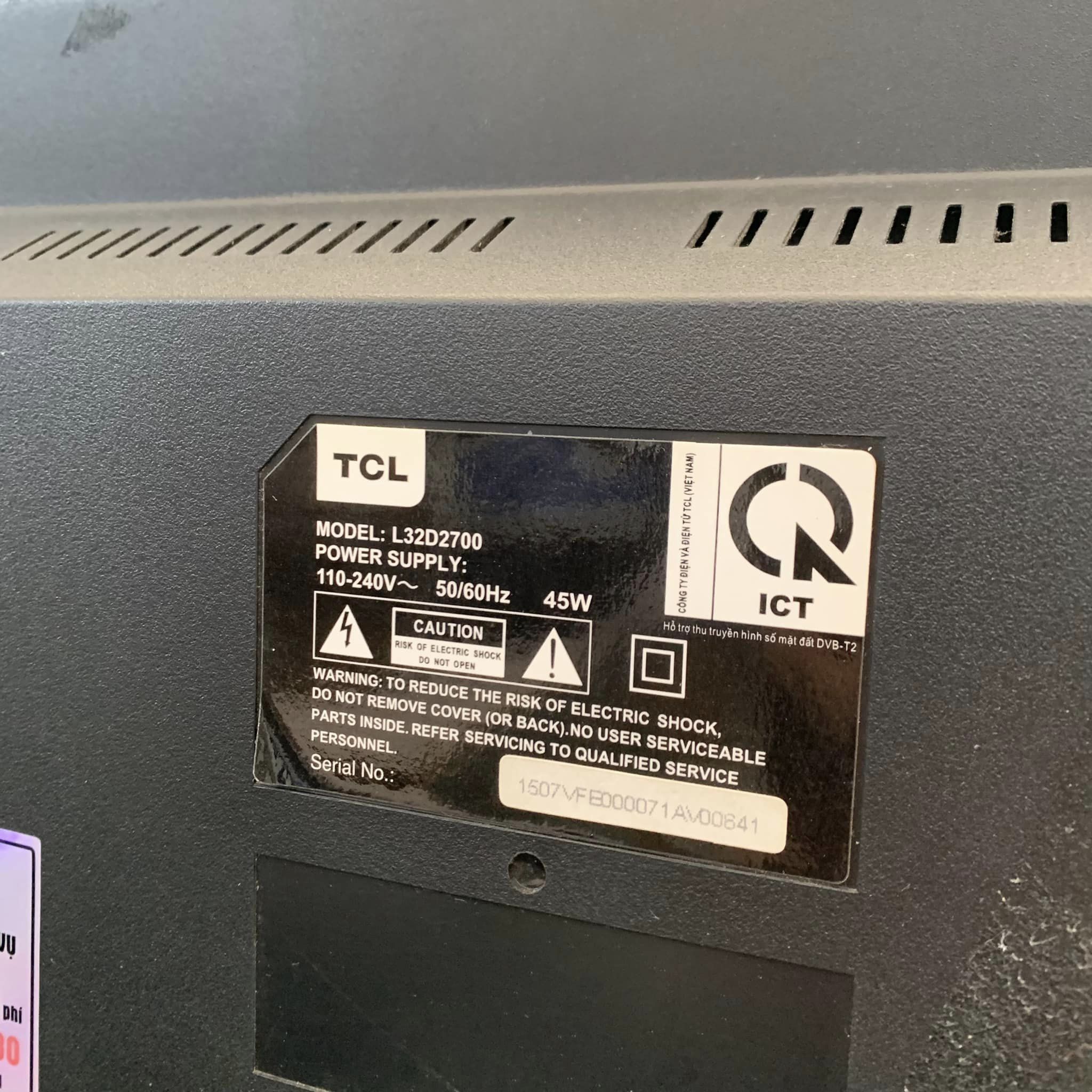 Ti vi TCL 32in