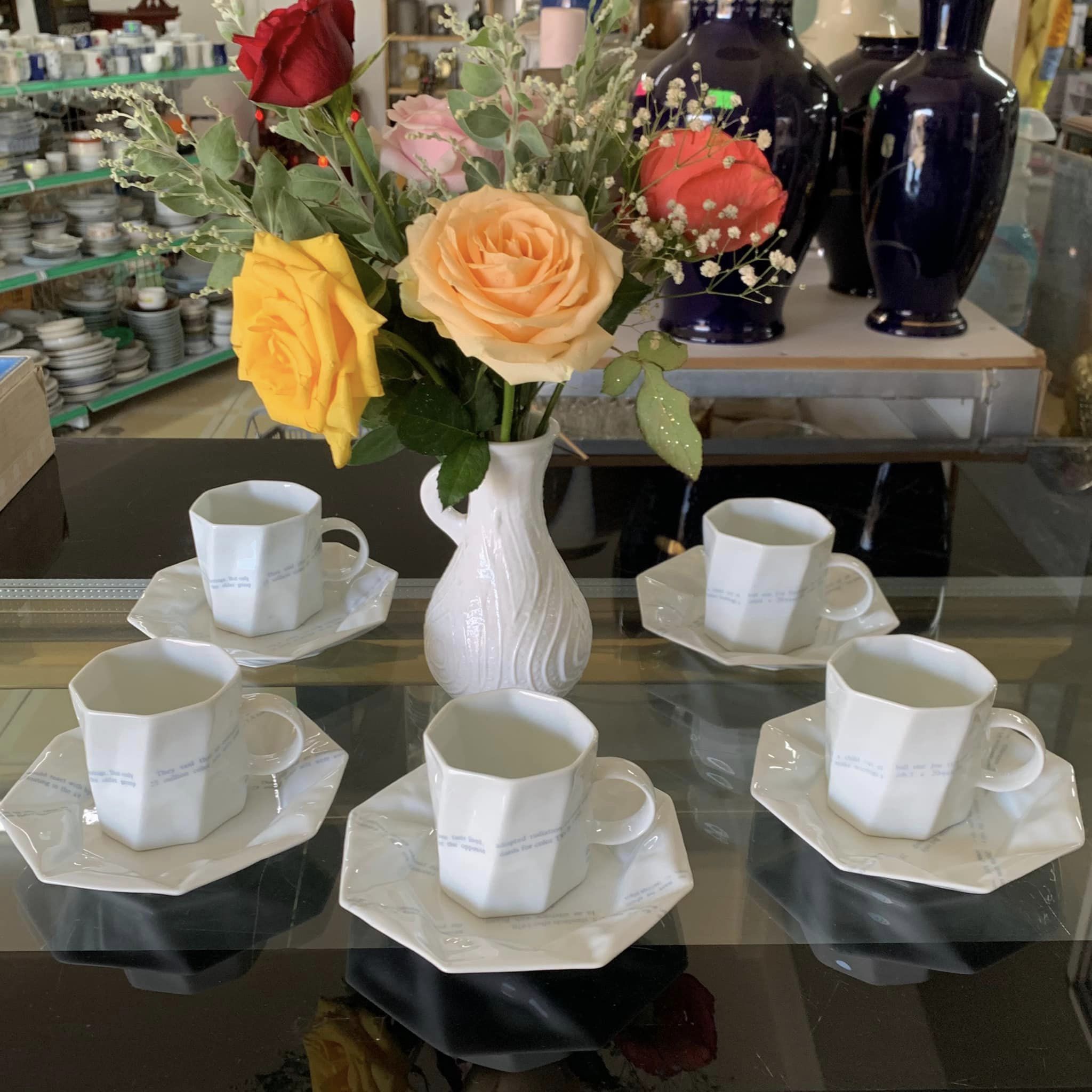 SET TÁCH TRÀ SỨ NHẬT ÂU SANG TRỌNG