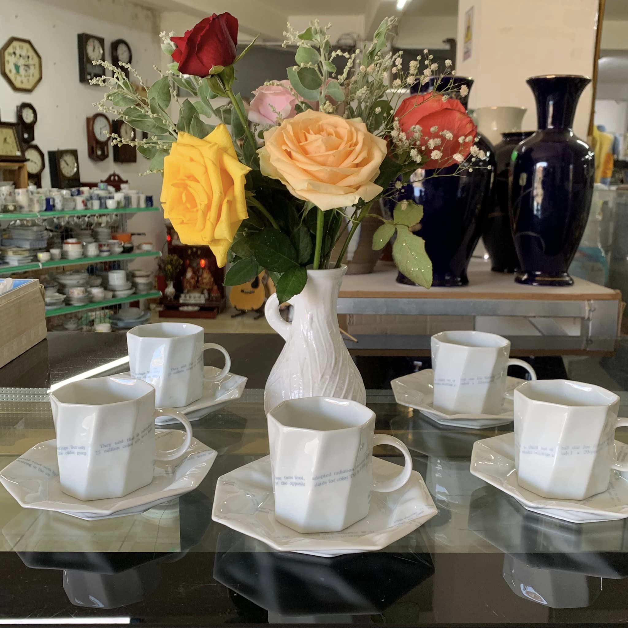 SET TÁCH TRÀ SỨ NHẬT ÂU SANG TRỌNG