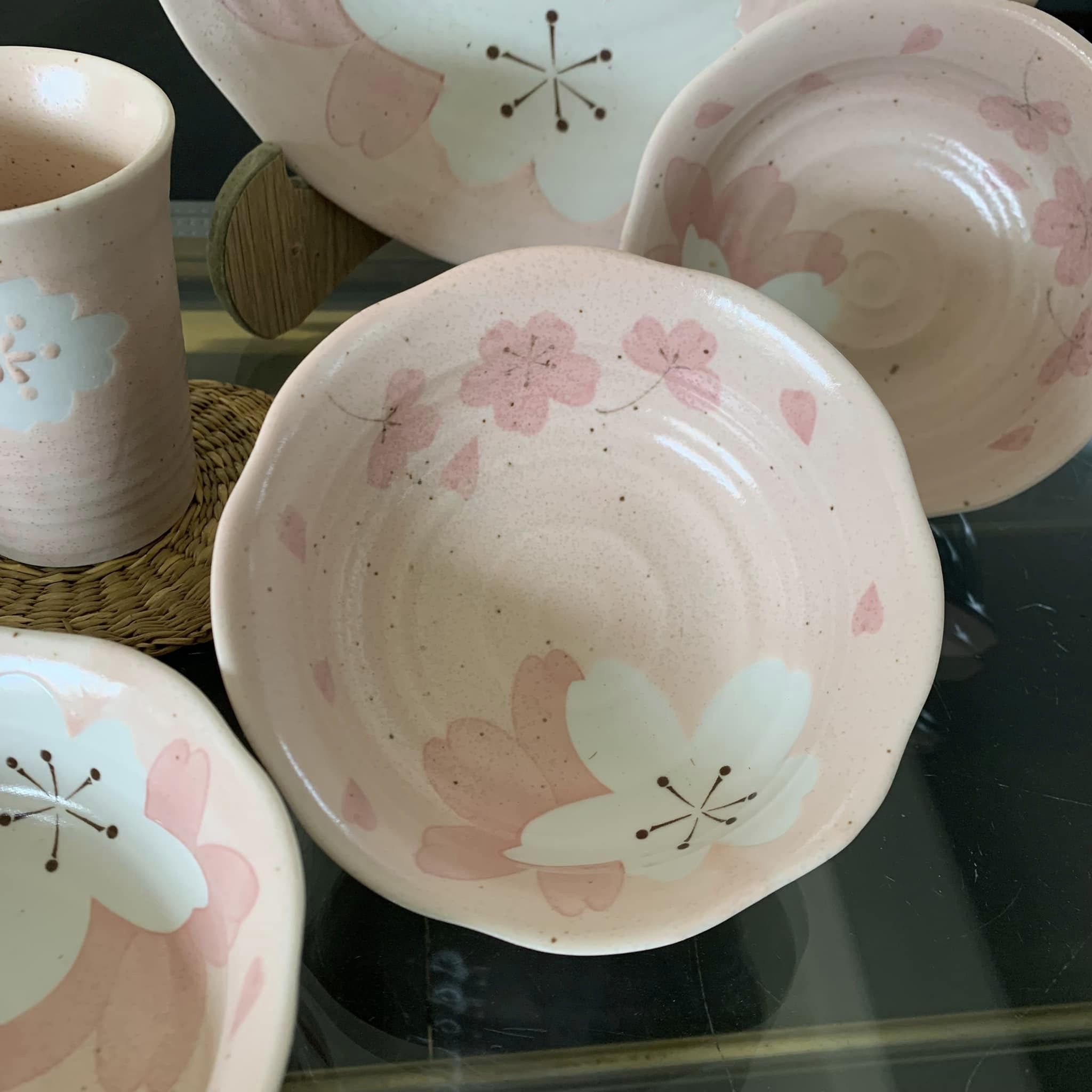 Set gốm hoa anh đào