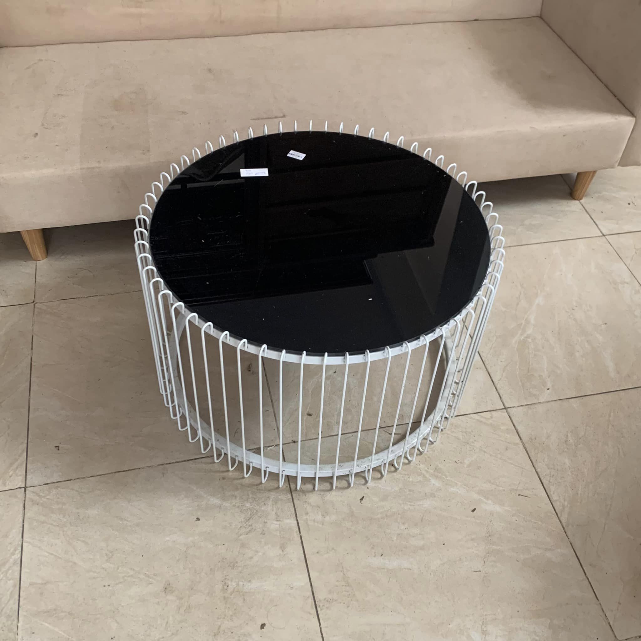 Bàn sofa hình trụ