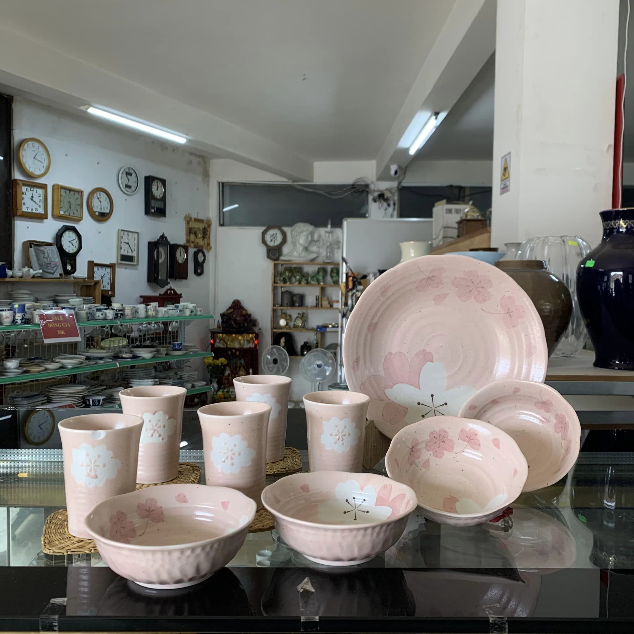 Set gốm hoa anh đào