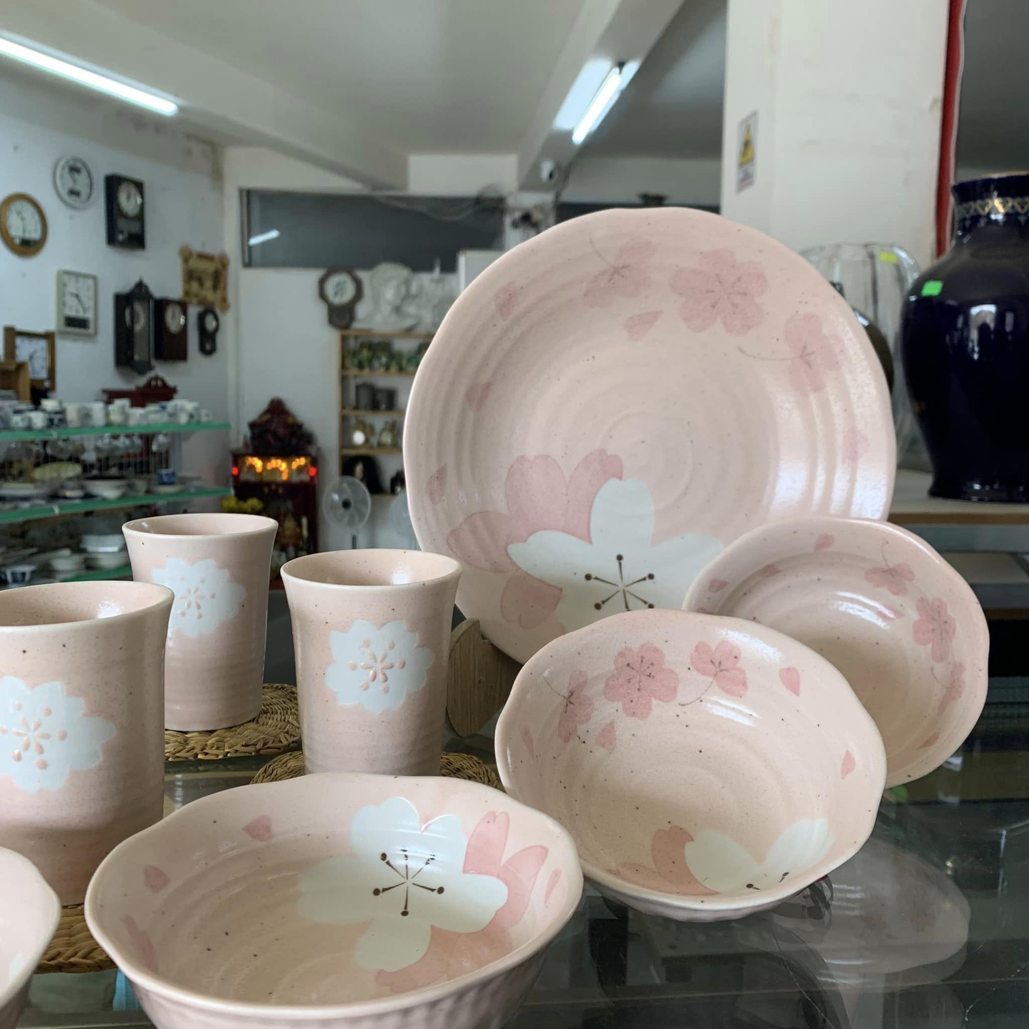 Set gốm hoa anh đào