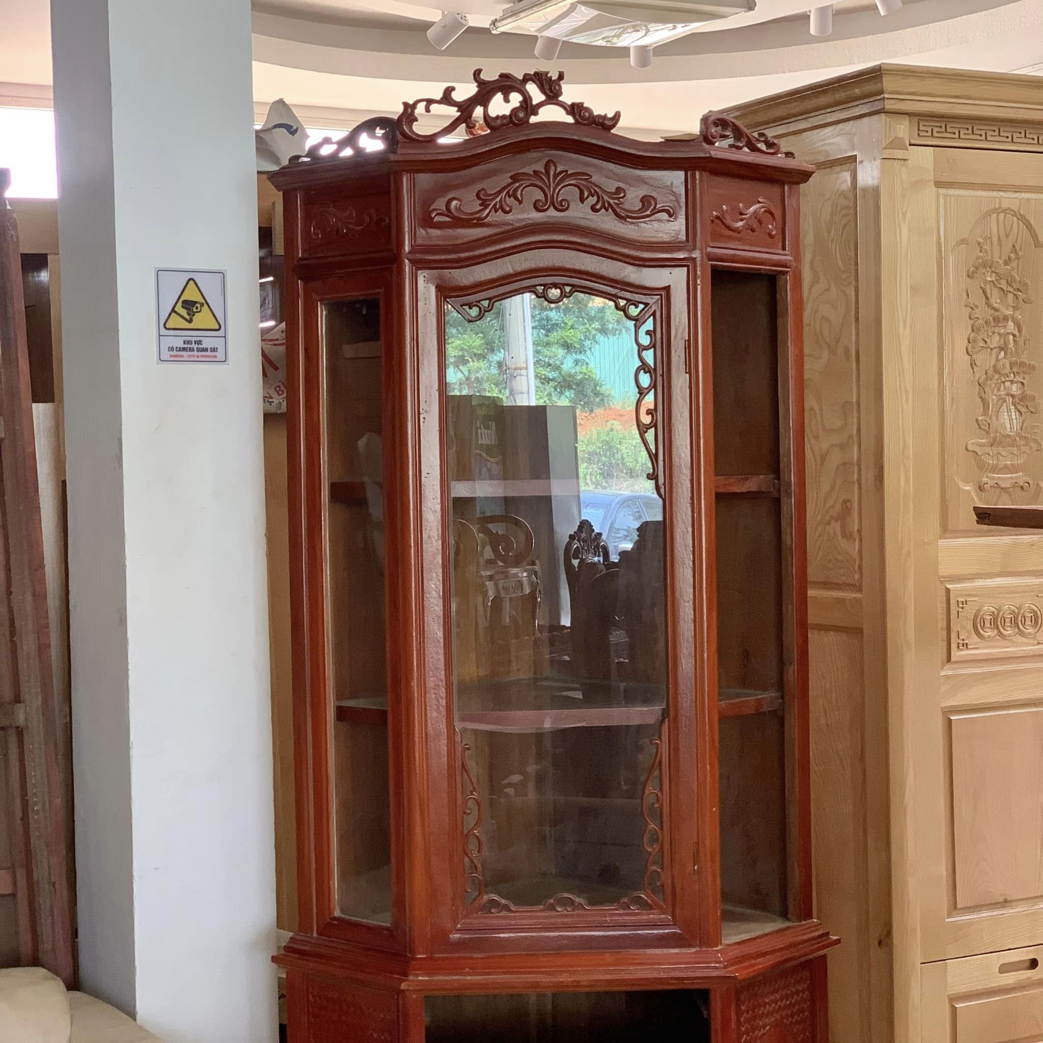 Tủ đựng rượu gỗ gõ đỏ