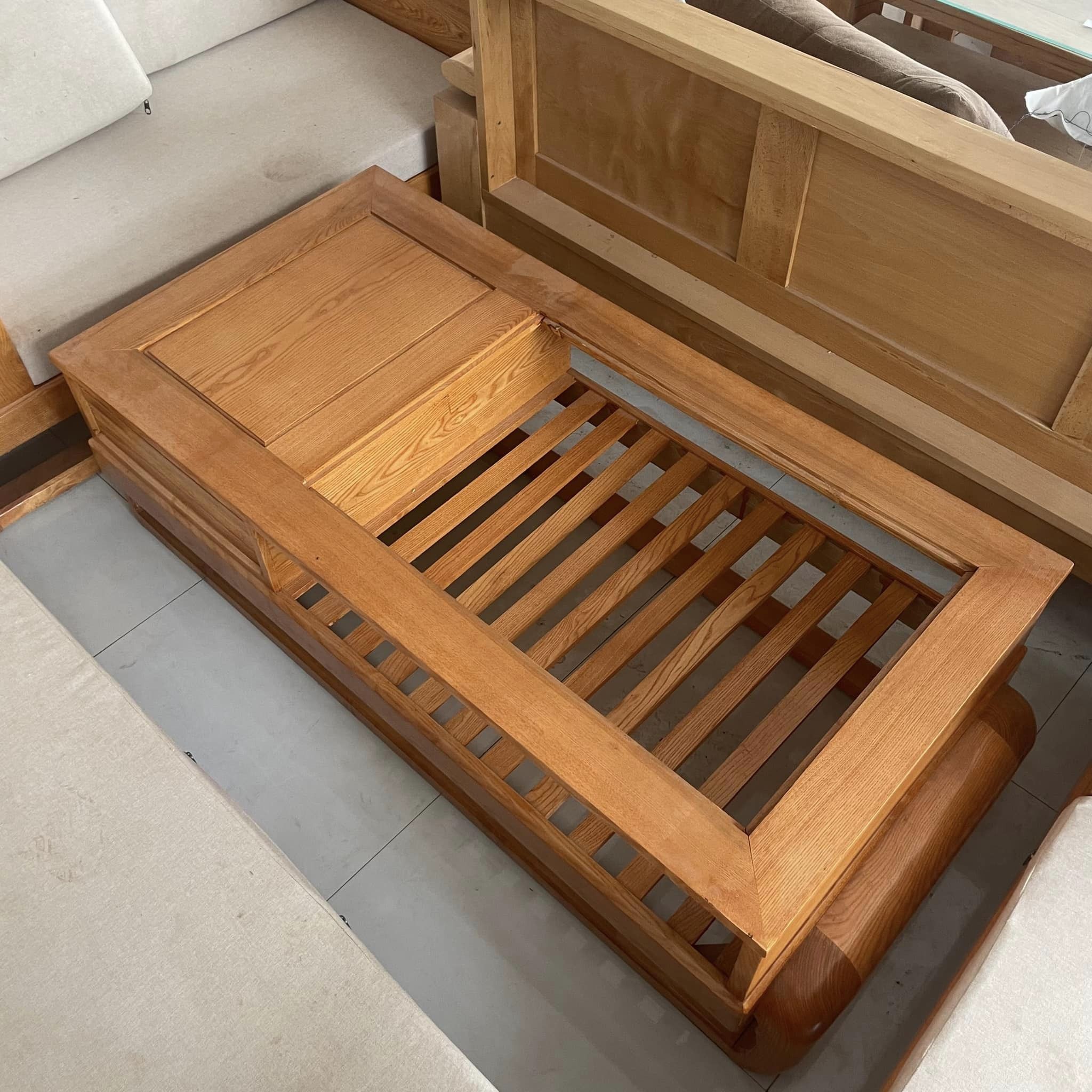 Bộ sofa đùi gà gỗ sồi hiện đại