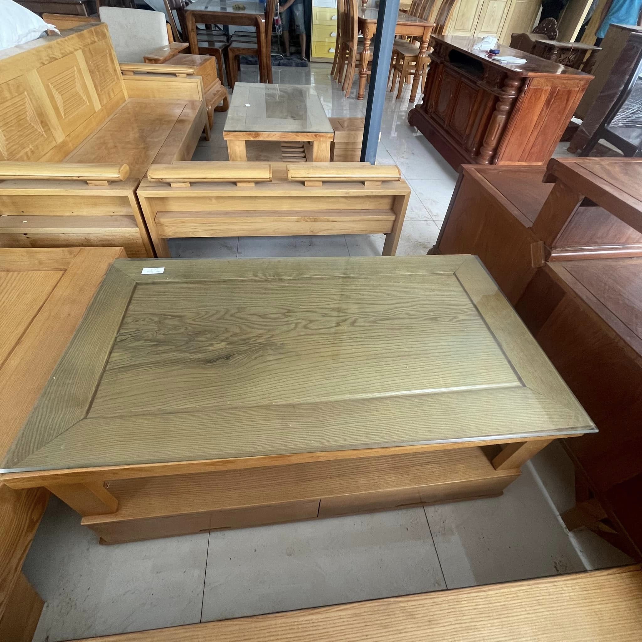 Bộ sofa trứng gỗ sồi 5 món