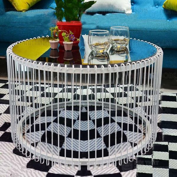 Bàn sofa hình trụ