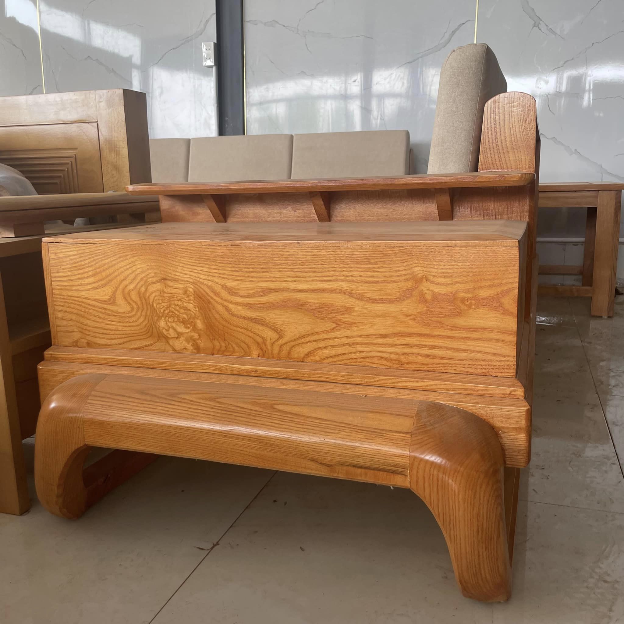 Bộ sofa đùi gà gỗ sồi hiện đại