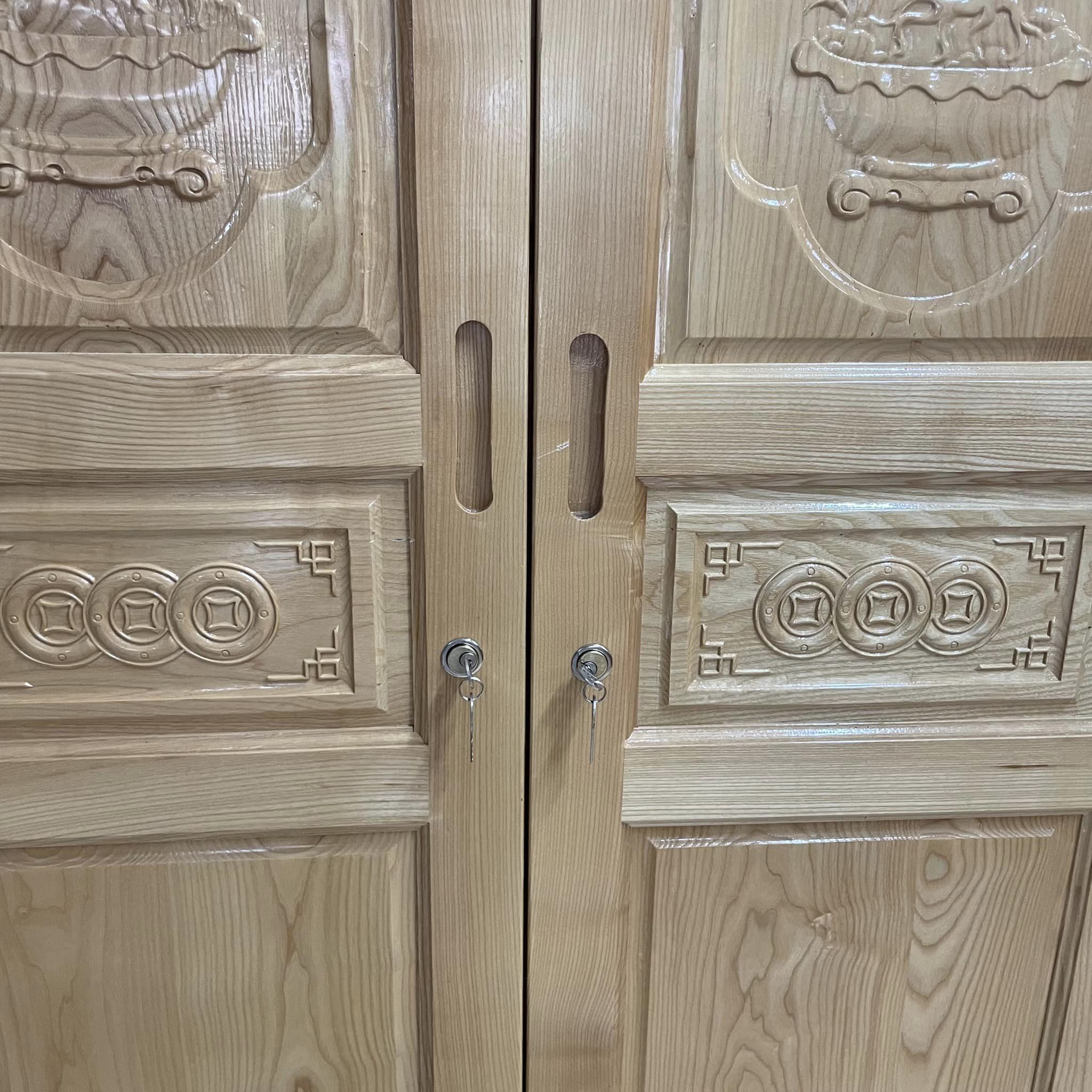 Tủ quần áo gỗ sồi 2 cánh