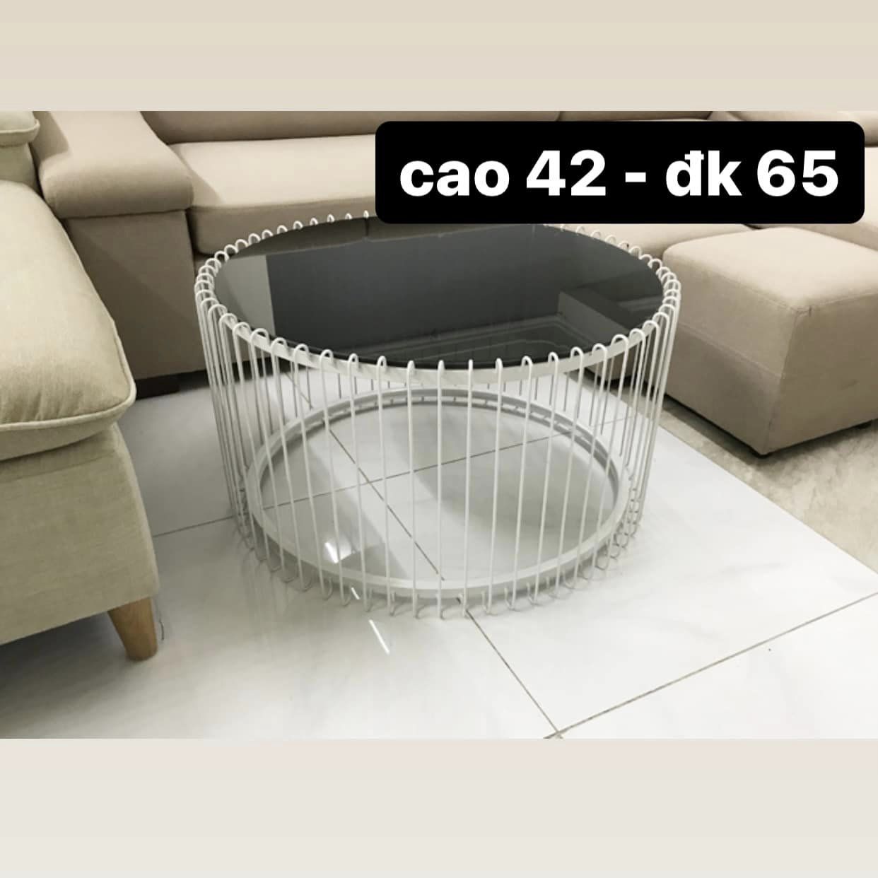 Bàn sofa hình trụ