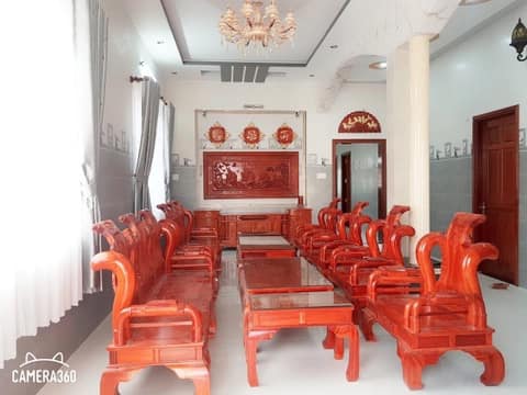 Bộ bàn ghế Tần Thủy Hoàng gỗ Hương đỏ Nam Phi