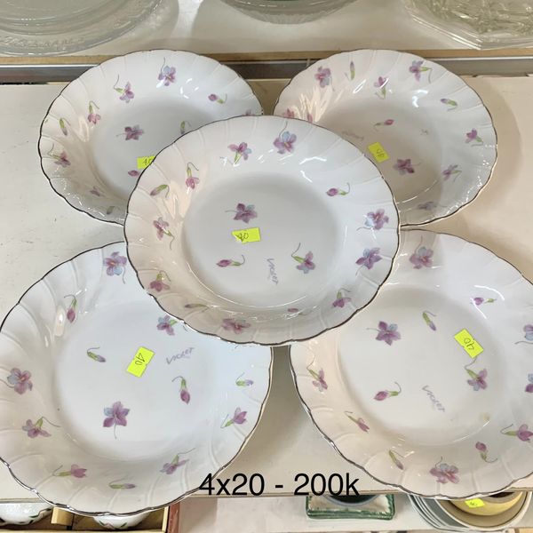 Set đĩa gốm Violet