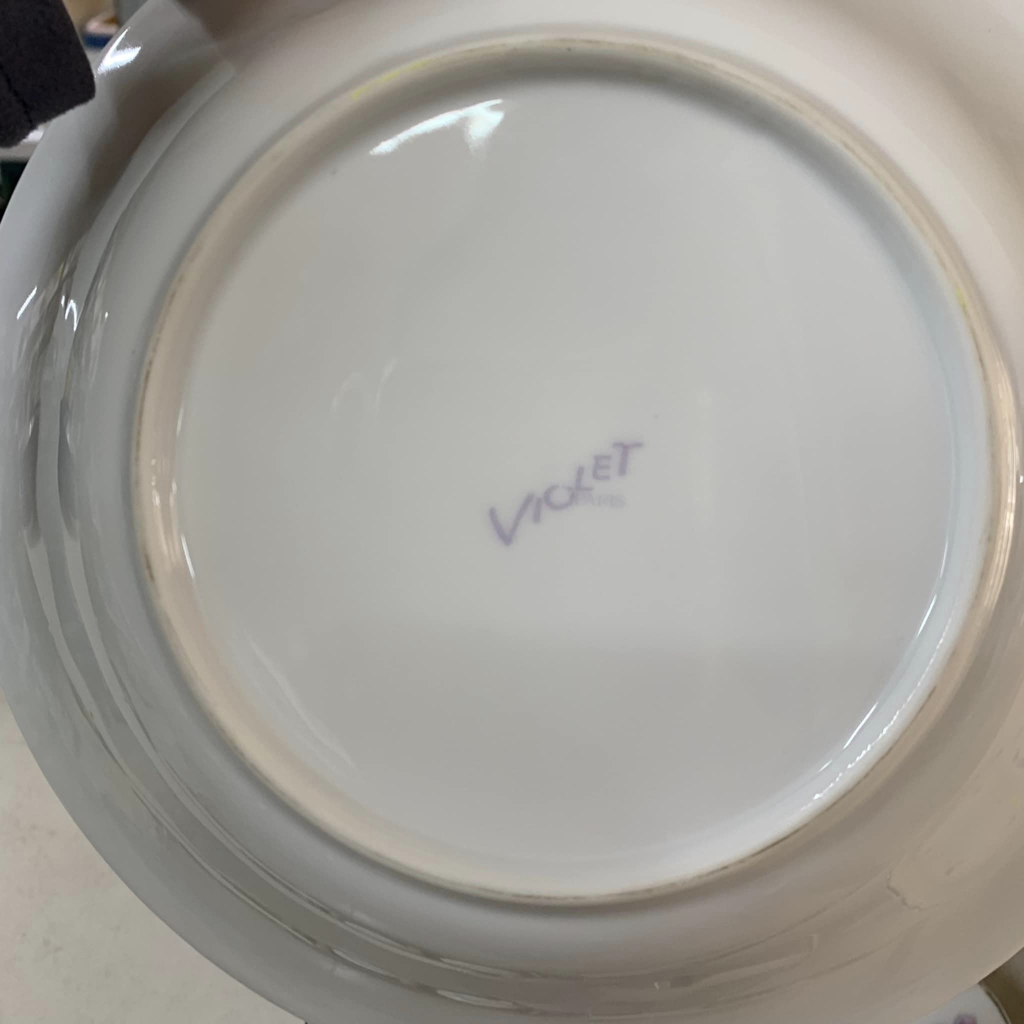 Set đĩa gốm Violet