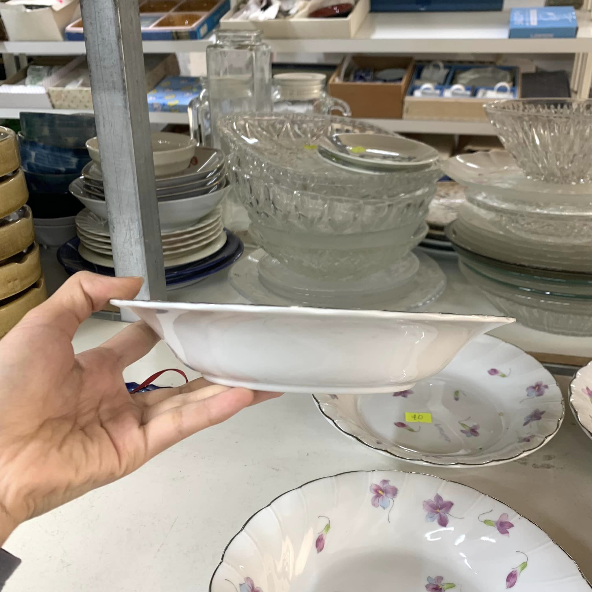 Set đĩa gốm Violet