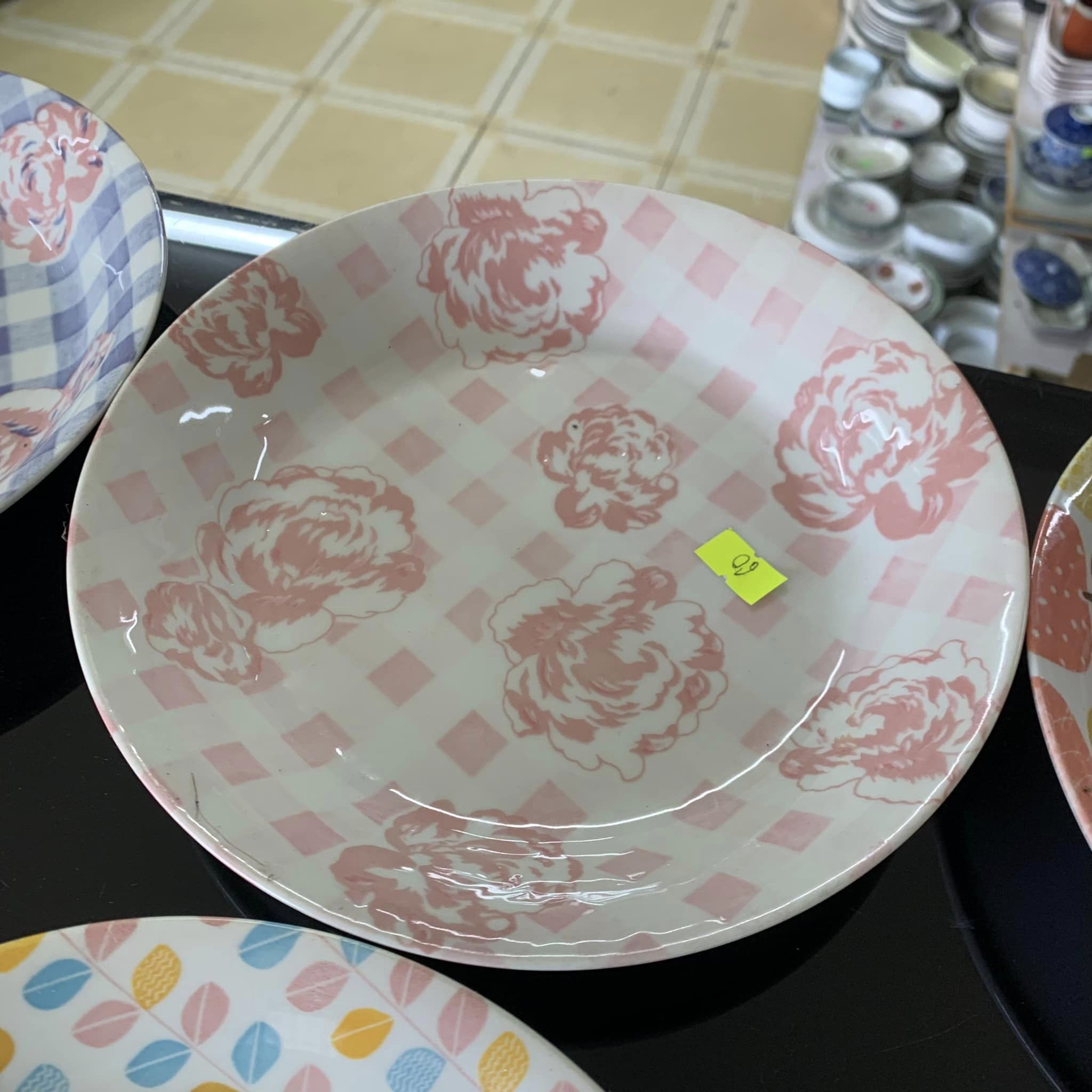 Set 5 dĩa gốm họa tiết đáng yêu