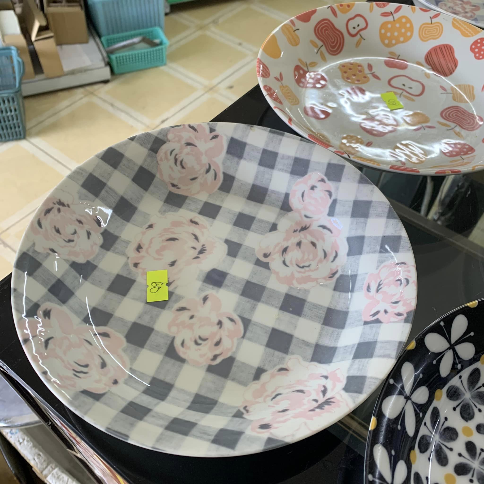 Set 5 dĩa gốm họa tiết đáng yêu