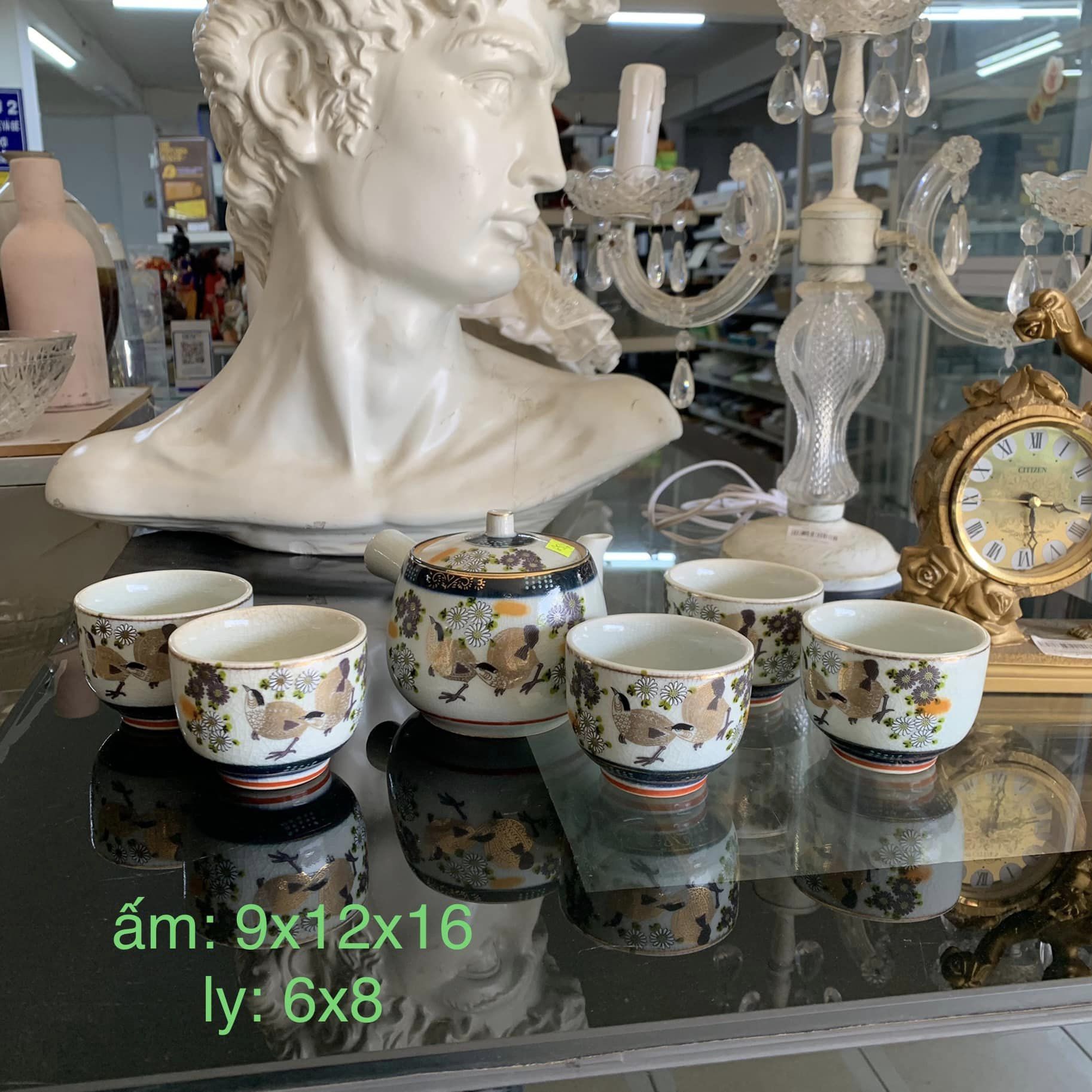 Bộ ấm trà gốm sứ Kutani