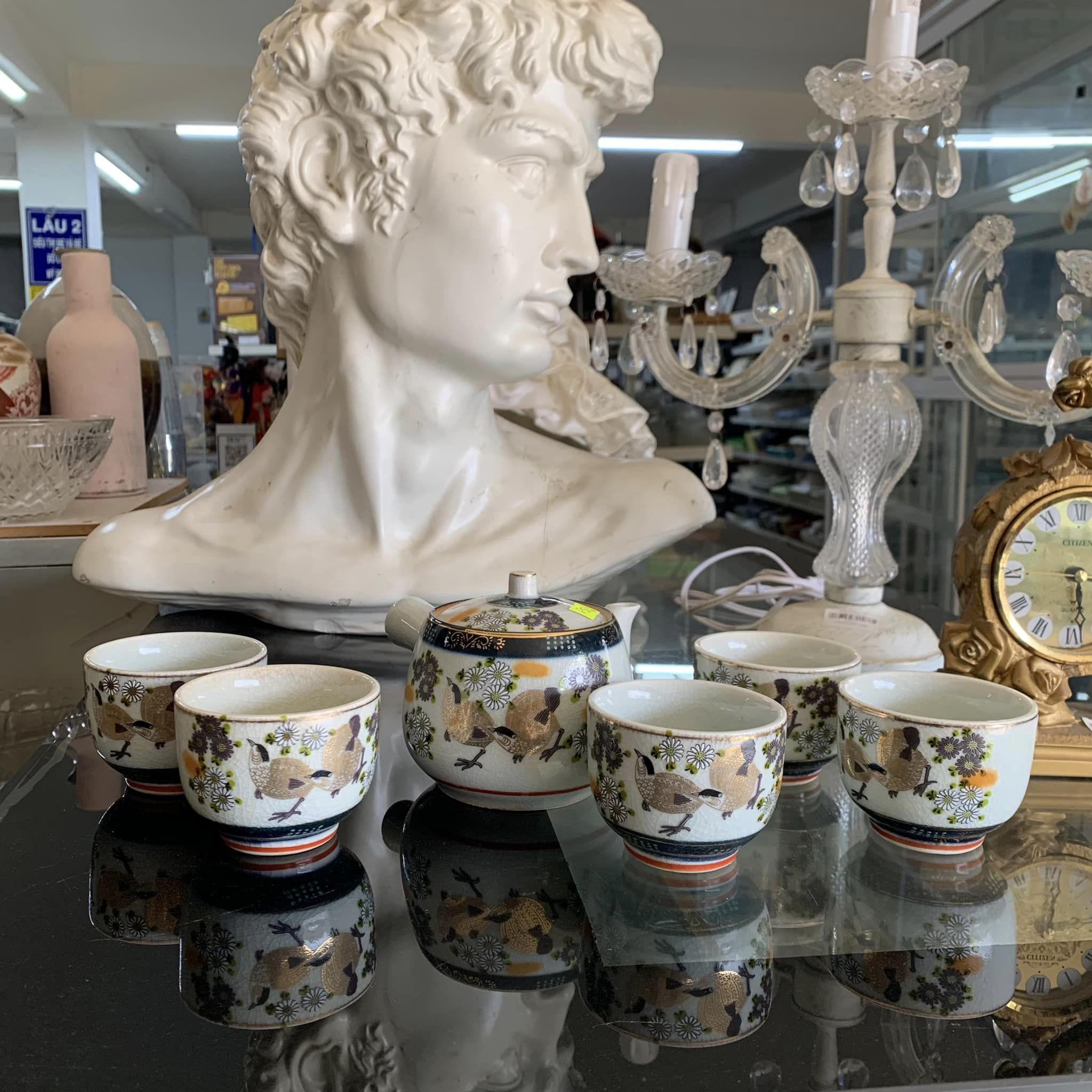 Bộ ấm trà gốm sứ Kutani