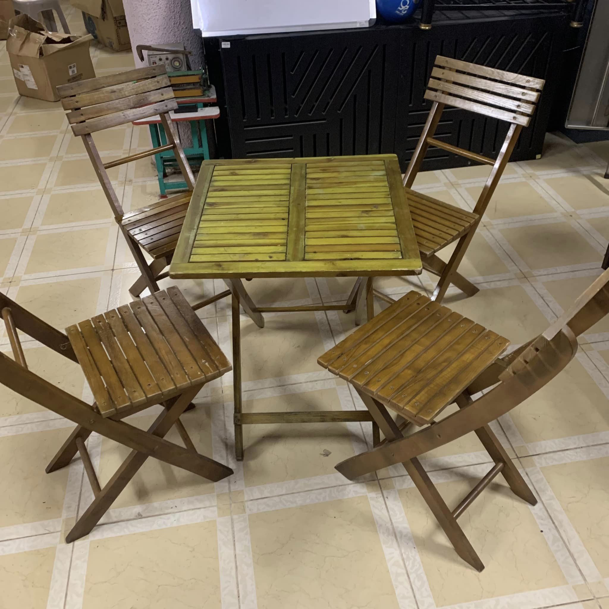 Bộ bàn ghế xếp