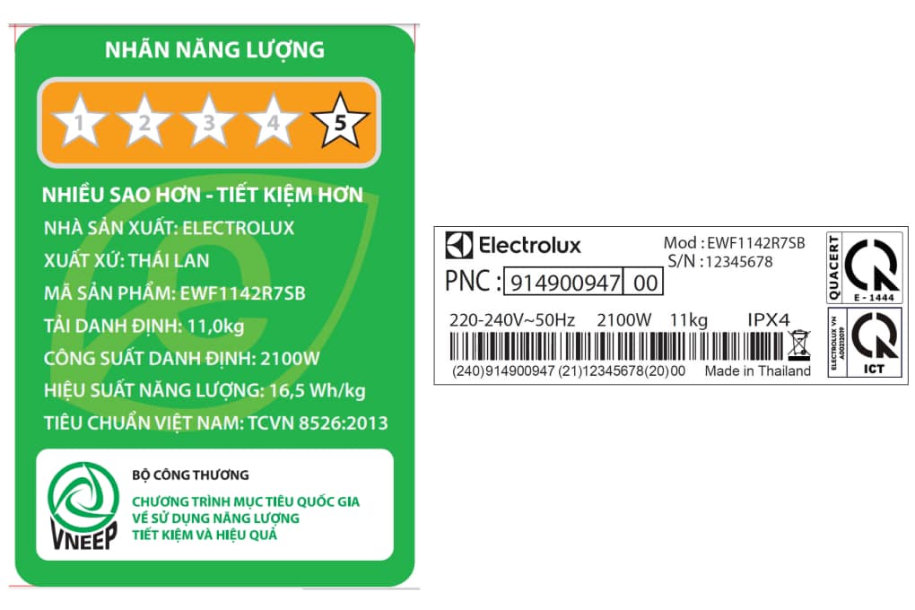 Máy giặt Electrolux 11kg