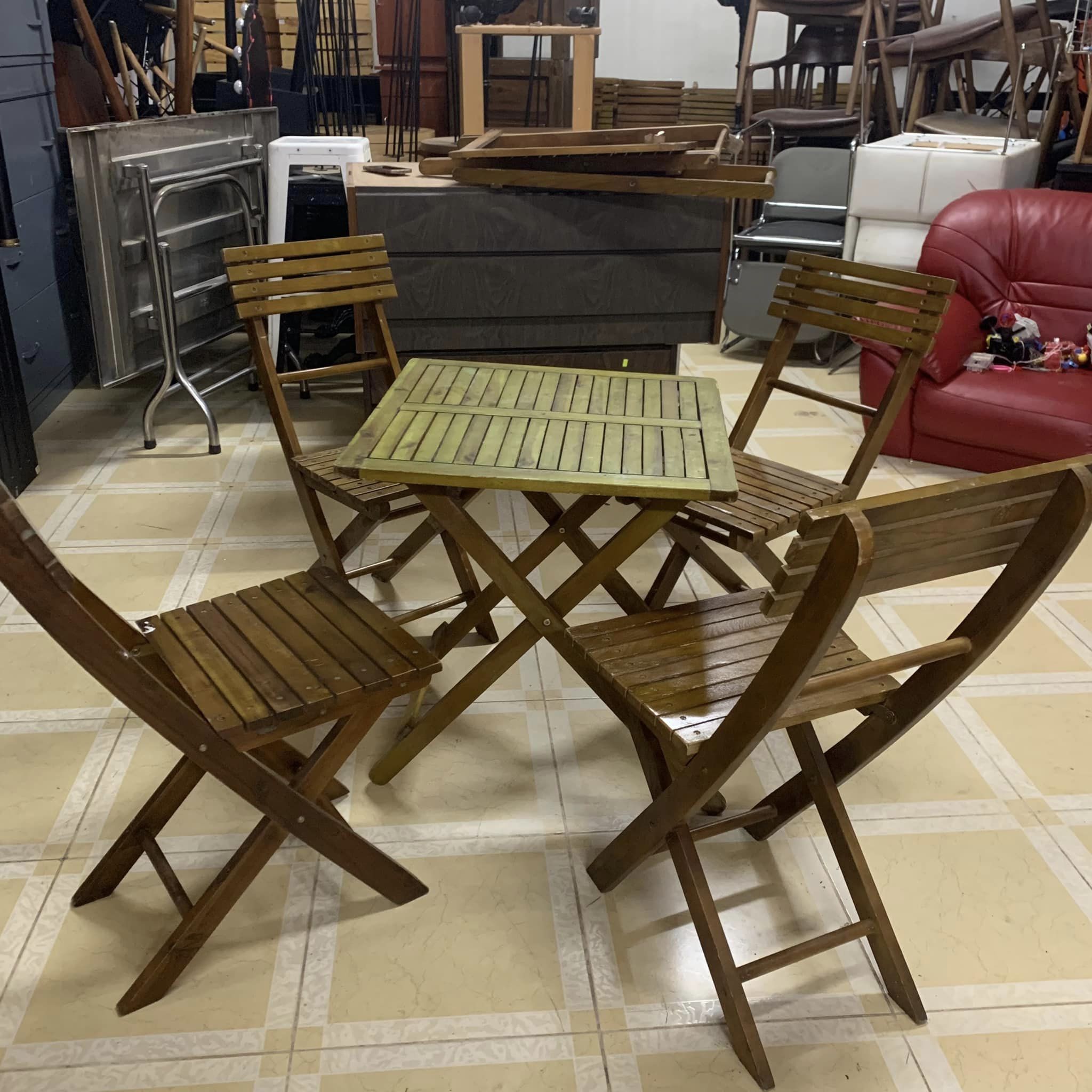 Bộ bàn ghế xếp