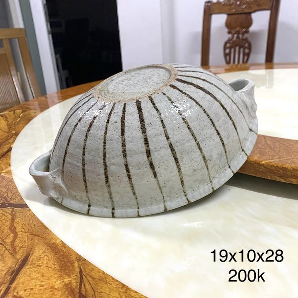 Chảo gốm hình bầu dục