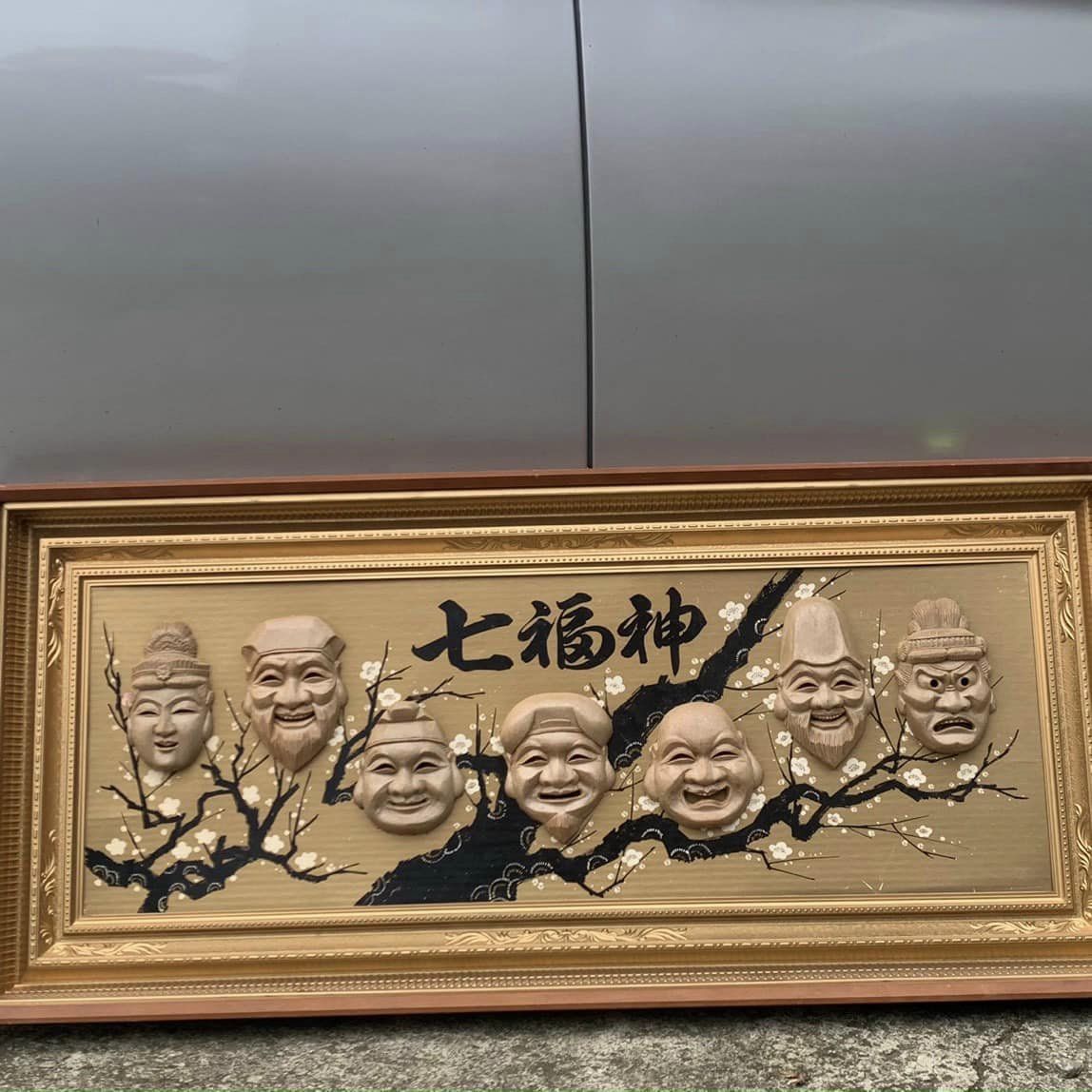 Khung Tranh 7 Vị Thần May Mắn