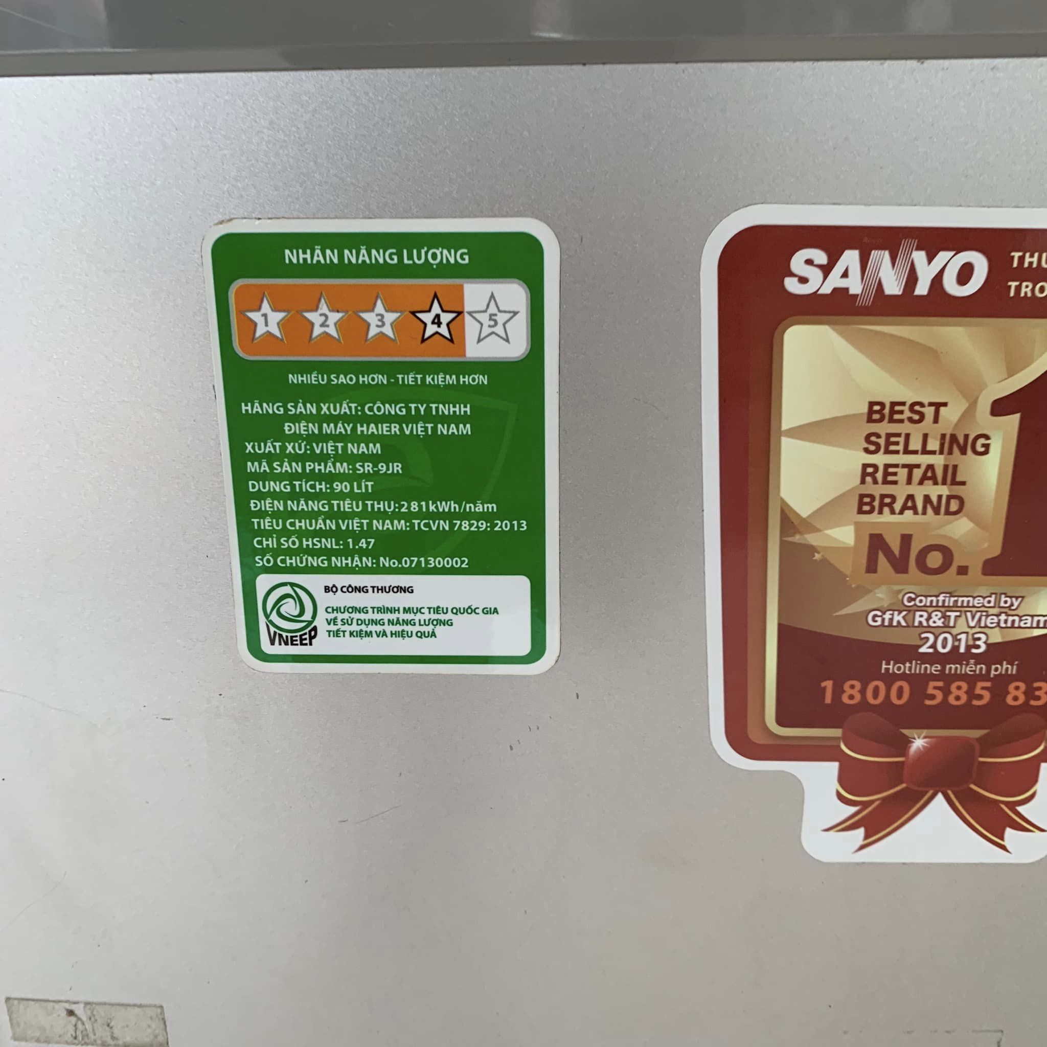 Tủ lạnh Sanyo 90l a