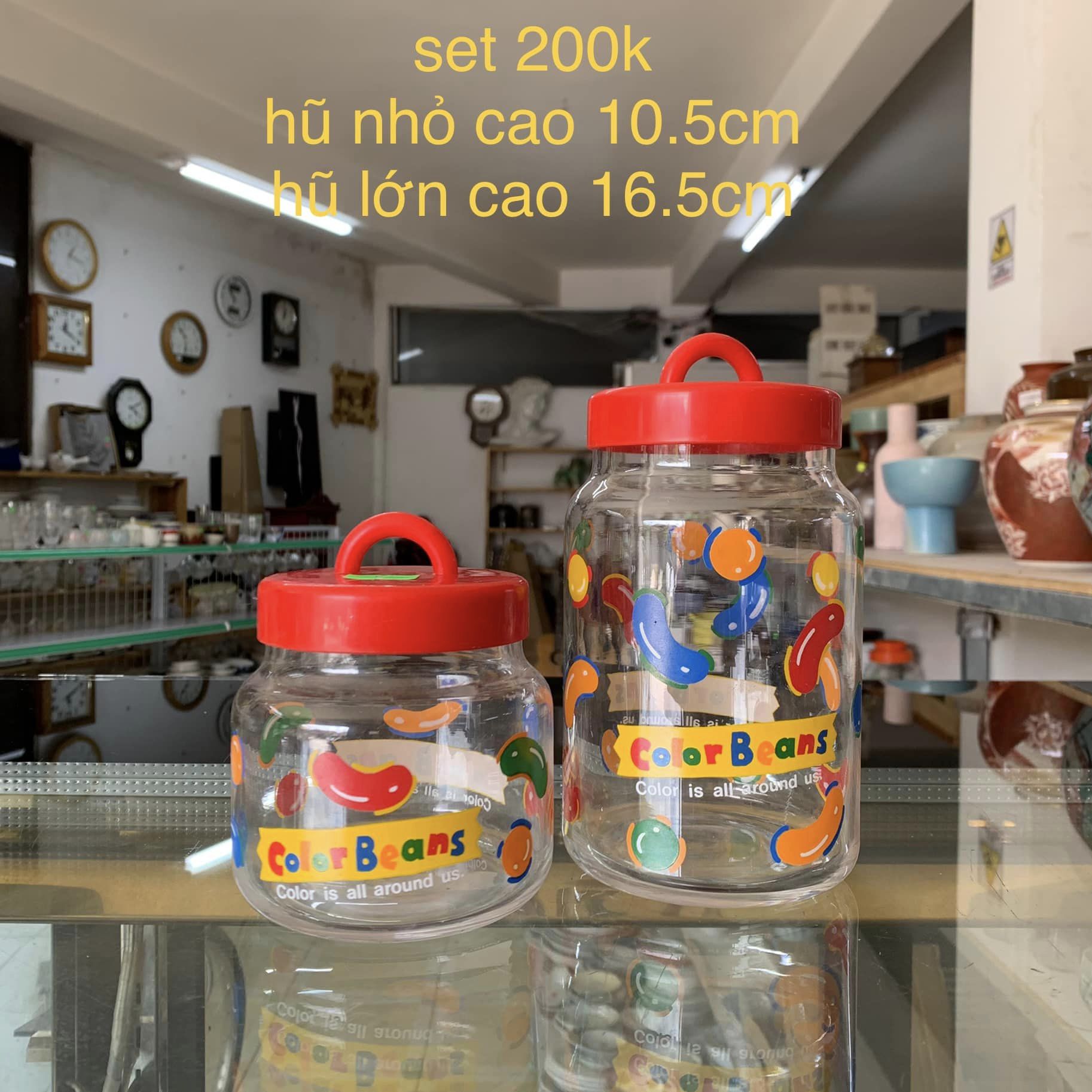 Hũ thuỷ tinh đựng kẹo nhỏ