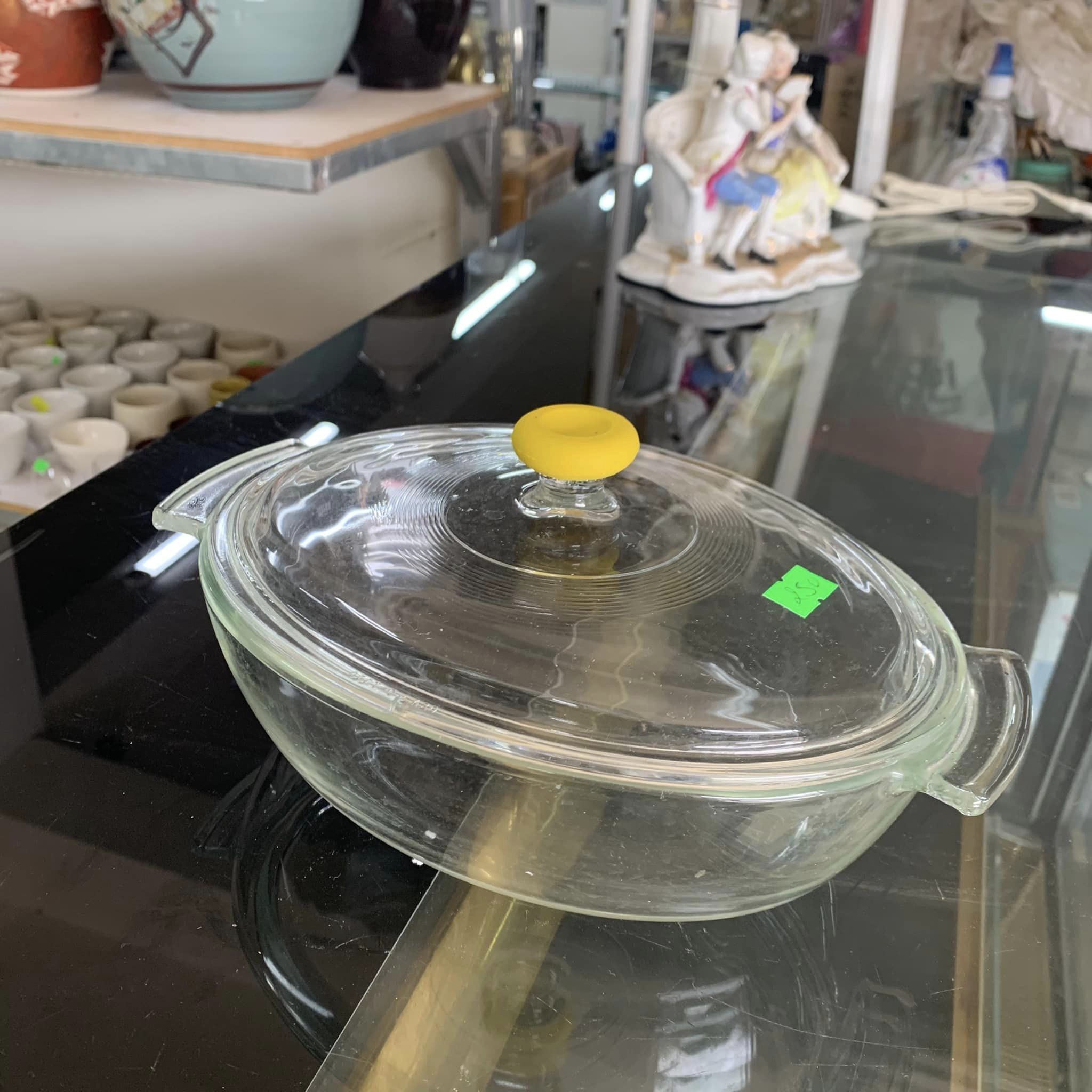 Thố thuỷ tinh cao cấp Nhật - có quai cầm