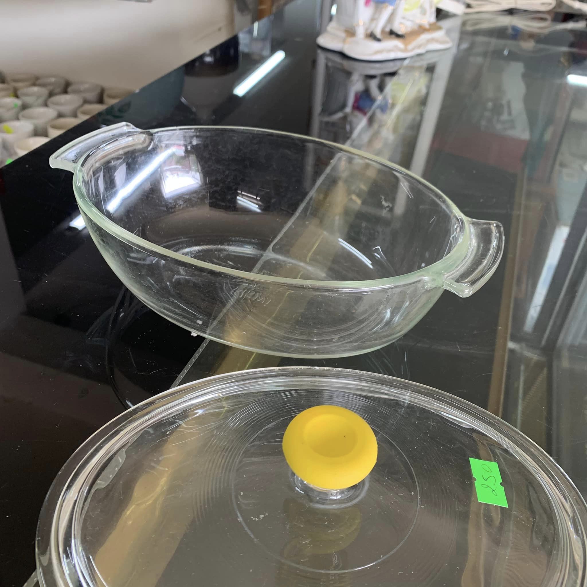 Thố thuỷ tinh cao cấp Nhật - có quai cầm