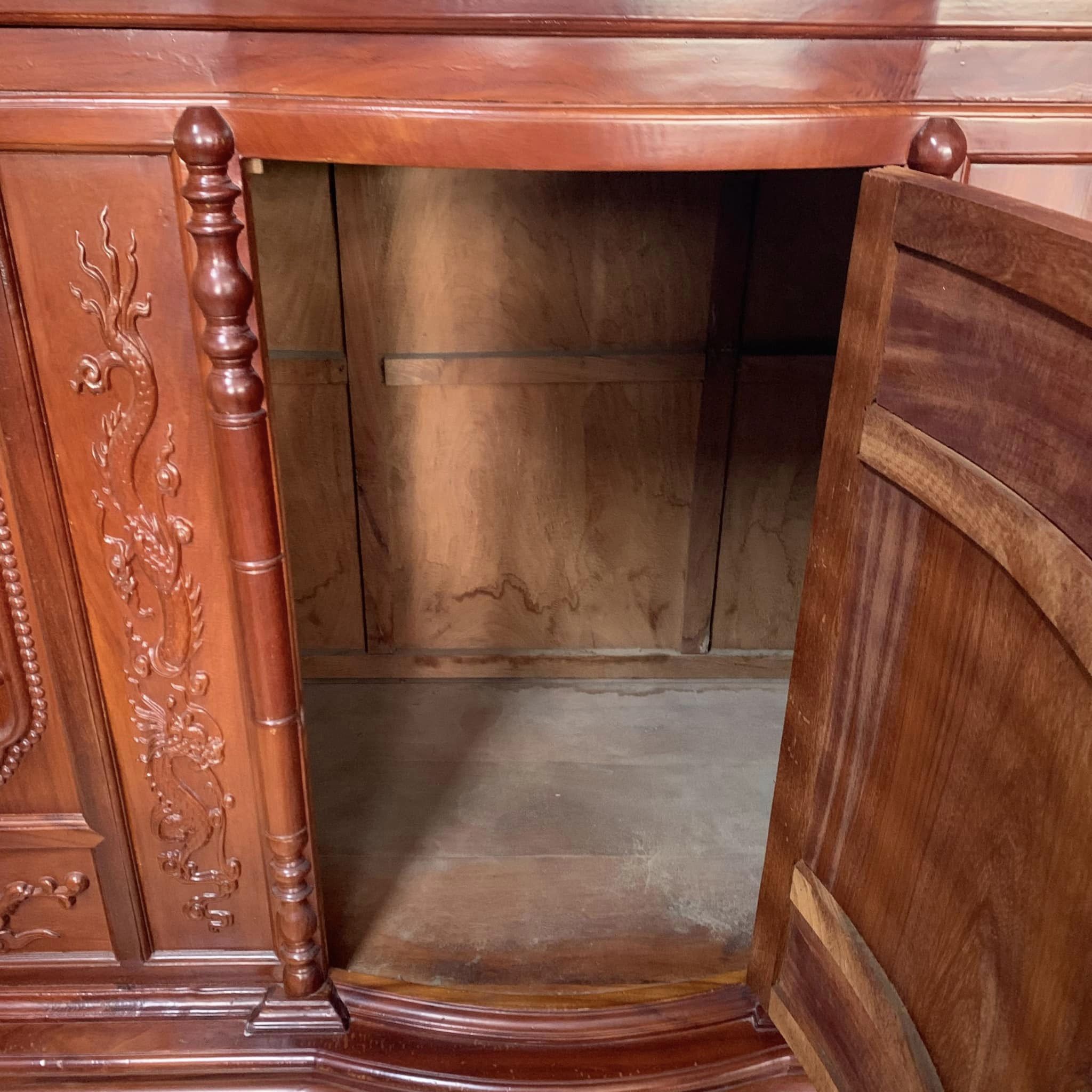 Tủ thờ gỗ gõ đỏ Phúc Lộc Thọ