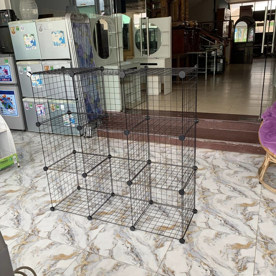 Kệ đen lưới nhiều tầng