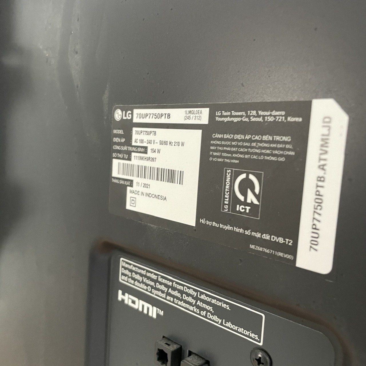 TI VI LG 70UP7750PTB