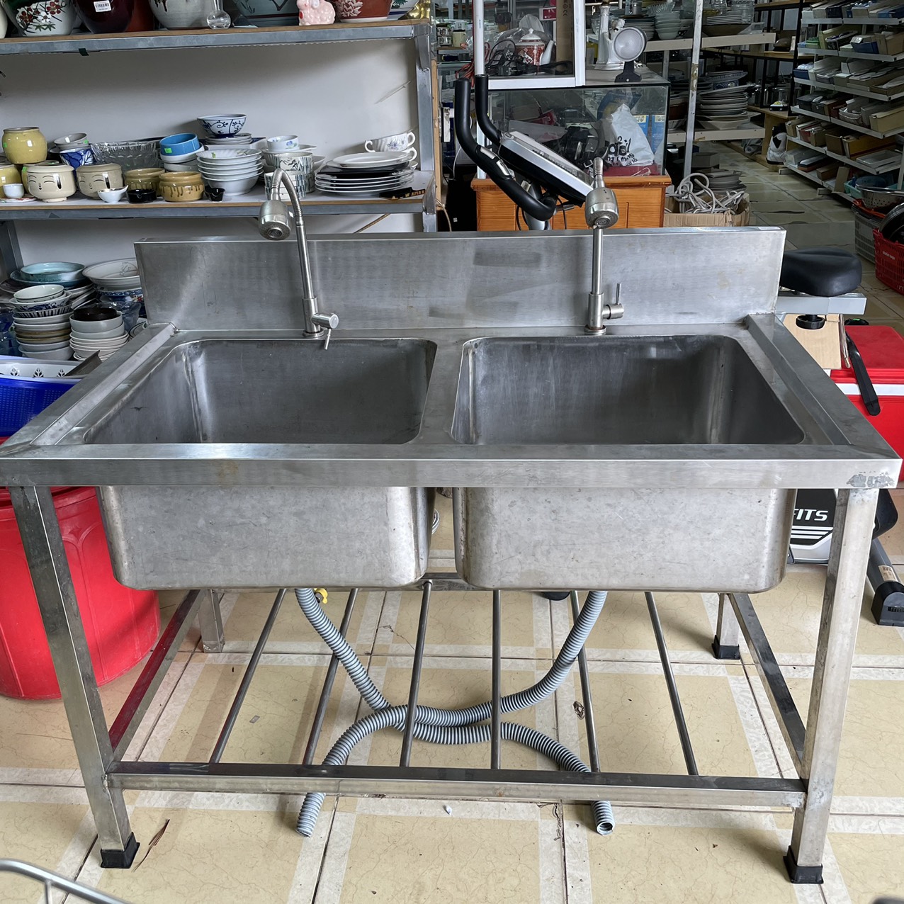 Bồn rửa chén công nghiệp 2 ngăn