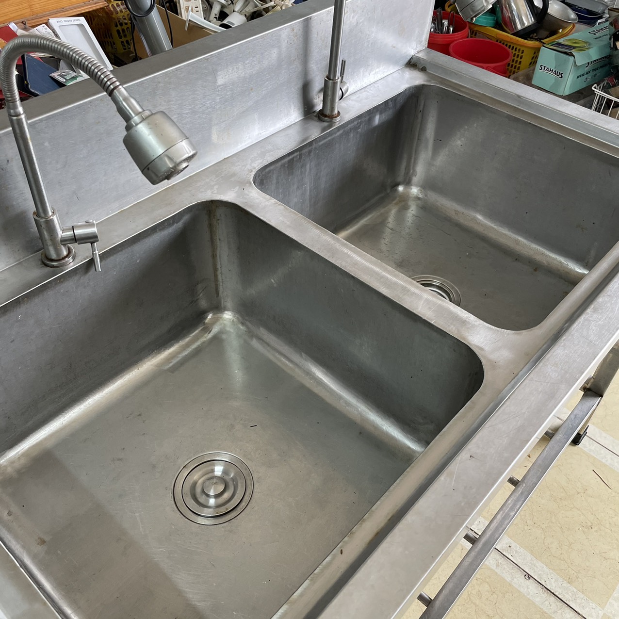 Bồn rửa chén công nghiệp 2 ngăn