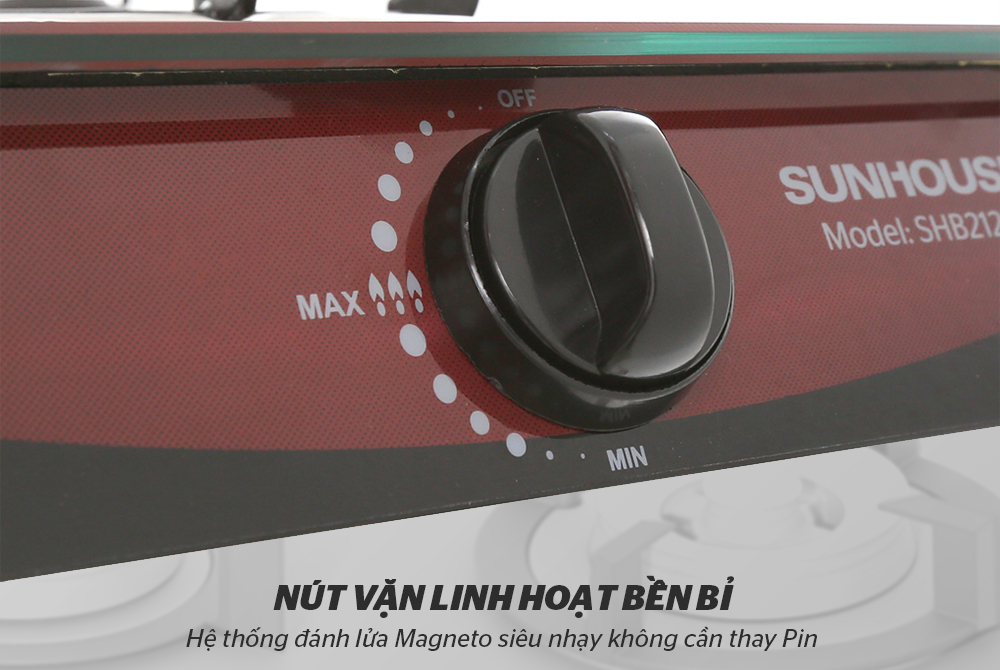 Bếp ga đơn dương kính Sunhouse SHB212KG
