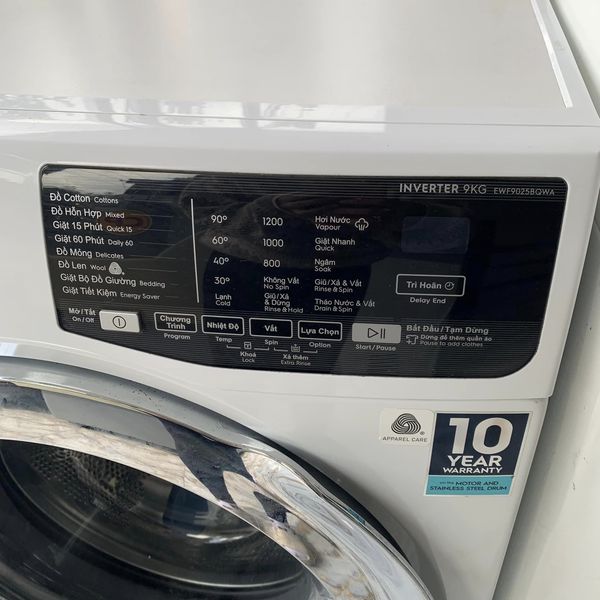 máy giặt electrolux 9kg EWWF9025BQWA