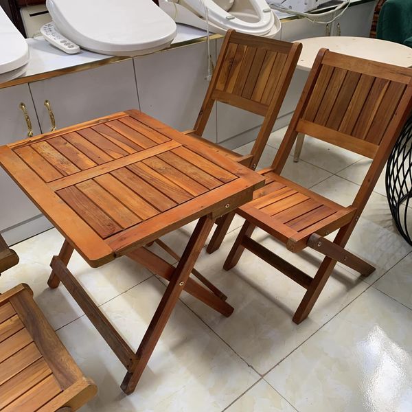 Bộ bàn ghế gỗ mini Cà phê