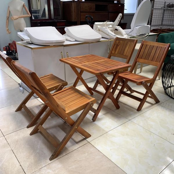 Bộ bàn ghế gỗ mini Cà phê