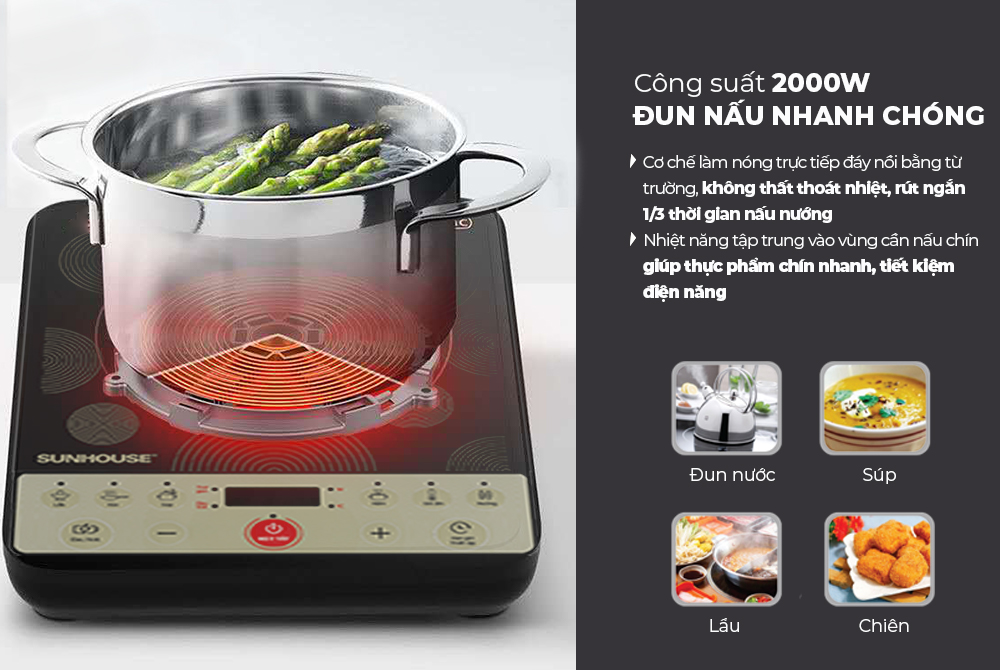 Bếp từ Sunhouse SHD6162