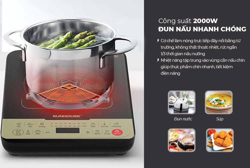 Bếp từ đơn Sunhouse SHD6867