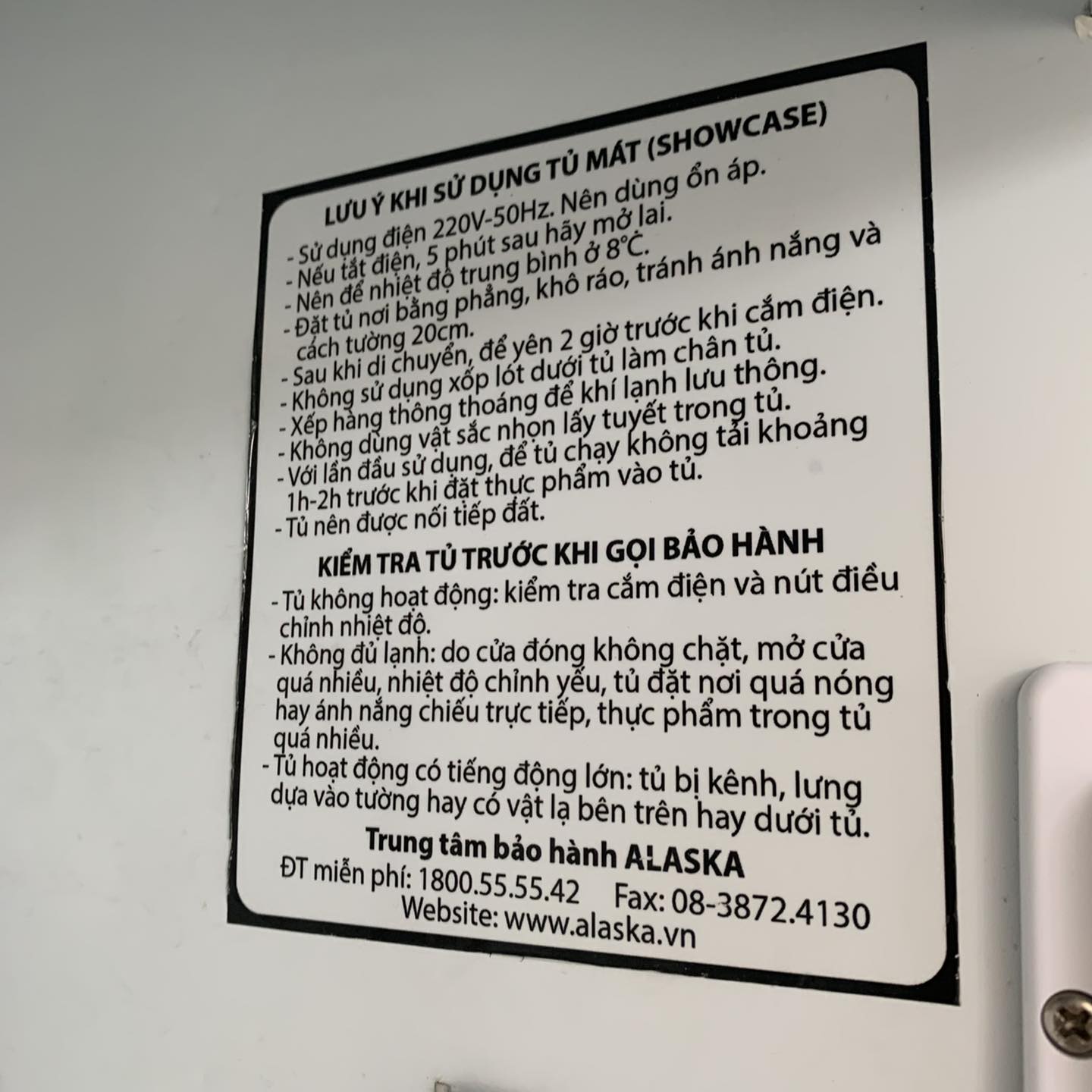 Tủ mát Alaska 800L SL-8C