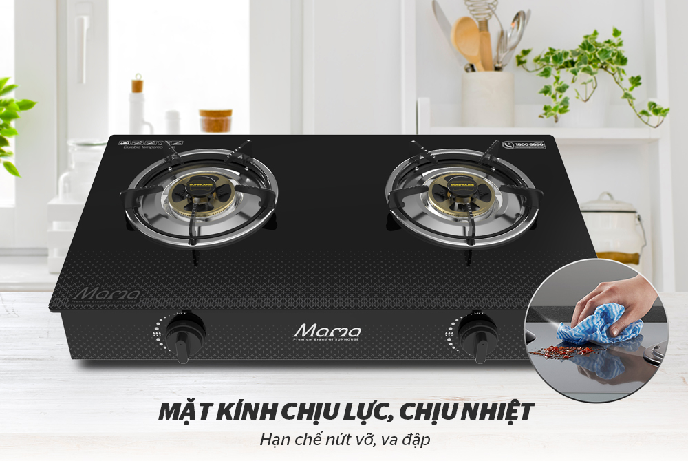 Bếp ga dương kính sunhouse MaMa MMB3569MT