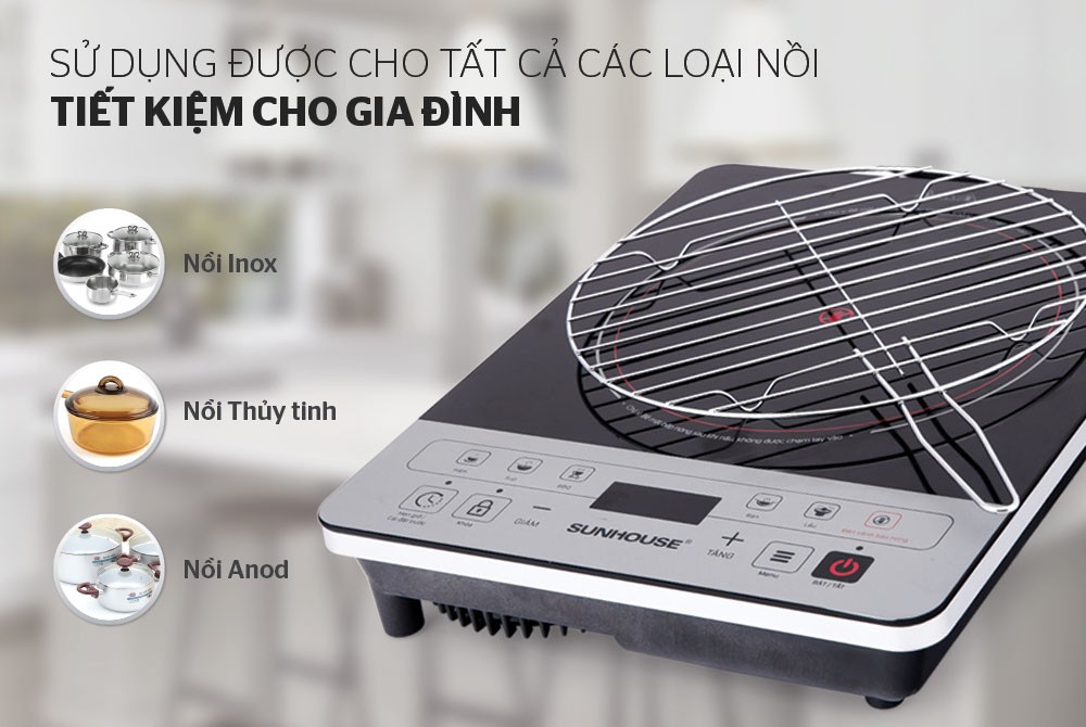 Bếp  hồng ngoại cảm ứng Sunhouse SHD6005