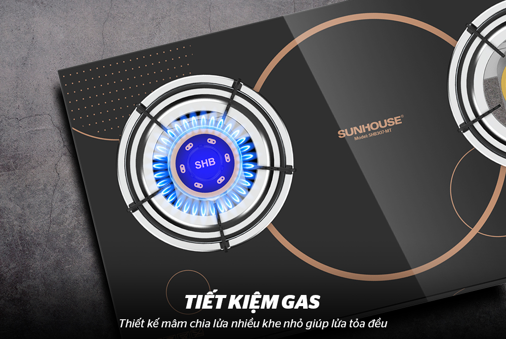 Bếp ga dương kính sunhouse SHB307-MT