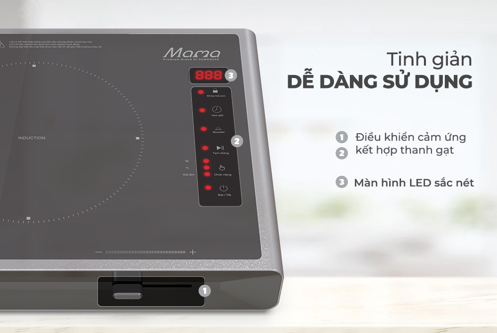 Bếp từ đơn cảm ứng Sunhouse Mama SHD6880