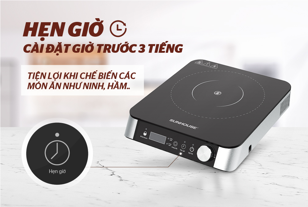 Bếp hồng ngoại 2 vòng nhiệt Sunhouse SHD6024